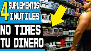 ¡LOS 4 SUPLEMENTOS MÁS INÚTILES amp FAMOSOS [upl. by Terry695]