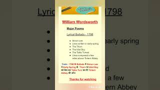 William Wordsworth by short trick english shorts [upl. by Nyrrek593]