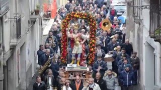 Guardavalle  Processione di SantAgazio 16 gennaio 2016 [upl. by Jen]