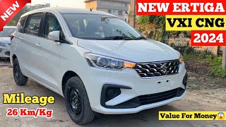 New Maruti Ertiga Vxi CNG 2024 Model  Ertiga 2024 Model  Price Specifications Full Details [upl. by Anazraf]