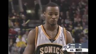 Rashard Lewis  Rockets at Sonics  31803 [upl. by Assylem935]