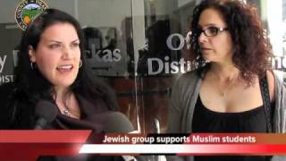 Jewish groups supports Irvine 11 Muslim human rights protestors [upl. by Ayiotal]