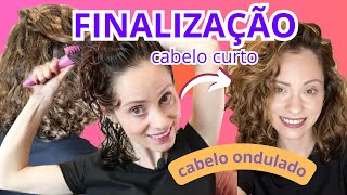 FINALIZAÇÃO PARA CABELO ONDULADO E CURTO [upl. by Penelope291]