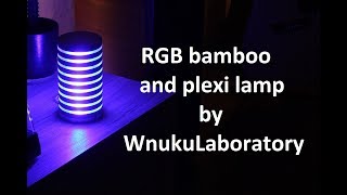 Plexiwooden RGB led lamp making on CNC router Lampa ledowa RGB Definitely not homemade lamp [upl. by Dyrraj979]