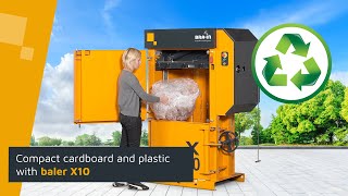 Bramidan baler X10 for efficient waste compaction [upl. by Daniella]