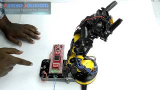 FPGA Based Robotic Arm Controller Using SPARTAN 3AN Stick Board [upl. by Bobette]