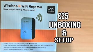 WirlessN WIFI Repeater Unboxing amp Setup [upl. by Rafaello]