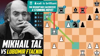 Mikhail Tal Shows an Incredible MIDDLEGAME against Lubomir Ftacnik  Keres Memorial 3rd 1981 [upl. by Saimerej]