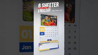 6 Sheeter Wall Calendar 2025  English  Code 312 [upl. by Nyletac]