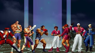 Street Fighter vs King of Fighters Team Shadaloo vs Team Orochi [upl. by Schaper]