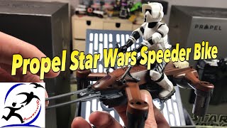 Propel Star Wars Speeder Bike Drone Unboxing and first flights [upl. by Ariek]