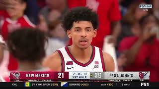 St Johns Mens Basketball vs New Mexico Highlights 111724 [upl. by Hukill215]