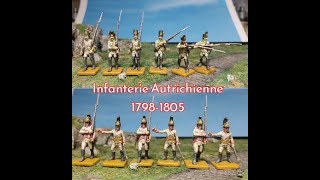 Exposition Figurines N°30 Infanterie Autrichienne 17981805 au 172 Italeri 6093 [upl. by Aneger461]