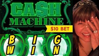 Cash Machine Lives Up To Its Name 10 Bet Big Win [upl. by Darrill]