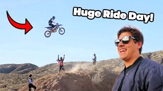 Sending BIG Freeride Jumps On Dirt Bike [upl. by Elvin]