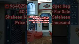 ☎️9640754088 Low Budget Reg 50 Sq Yds House For Sale shorts home realestate house trending [upl. by Atteiluj]