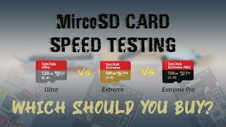 SanDisk ULTRA Vs SanDisk Extreme Vs SanDisk Extreme Pro MicroSD compared  Best MicroSD card in 2023 [upl. by Sherburn]