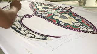 Batik  Wau Bulan canting  Malaysia kite [upl. by Elleval]