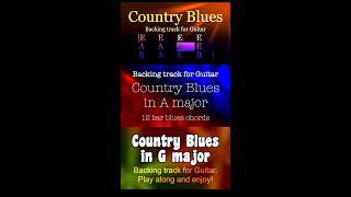 Country Blues Backing tracks for Guitar or any Soloist to play along and to have fun [upl. by Niarfe]