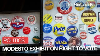 Modesto Museum Unveils New Exhibit Celebrating California Elections And Voting Rights [upl. by Yhtomit]