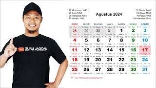 Kalender Agustus 2024 [upl. by Munn]