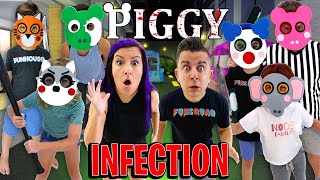 Roblox PIGGY INFECTION Mode IN REAL LIFE Everyone Is Infected with The NOOB Family [upl. by Anivlac26]