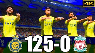 FIFA 24  RONALDO MESSI MBAPPE NEYMAR ALL STARS  AL NASSR 125  0 LIVERPOOL [upl. by Chinua546]