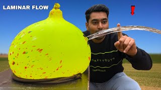 Create perfect Laminar Flow with Monster Balloon  Experiment [upl. by Hcnarb721]