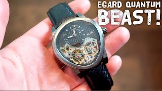 EGARD Quantum Beast Automatic Watch Review  Dual Balance Wheels [upl. by Eanad990]