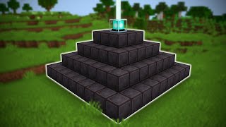 I Made a FULL NETHERITE BEACON in Minecraft Hardcore [upl. by Ramunni]