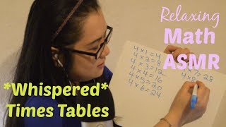 Relaxing Math ASMR  Whispered Times Tables From 1 to 12 [upl. by Mccormick]