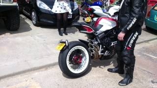 MV Agusta Dragster 800RR QD Exhaust No DB Killer [upl. by Carny]