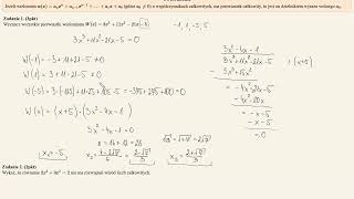 Matura rozszerzona  kurs  pierwiastki całkowite wielomianów [upl. by Ahsiemaj]