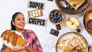 ගෙදරදිම ලේසියෙන් crepes හදමුද   Delicious Crepes Recipe StepbyStep Guide [upl. by Ttimme]