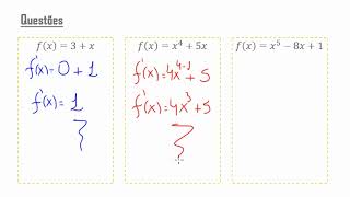 Questões  Derivadas com base na regra da potência  derivada auladematematica engenharia [upl. by Garber]