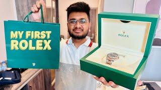 My First Luxury Watch  Rolex DateJust Unboxing [upl. by Asihtal]