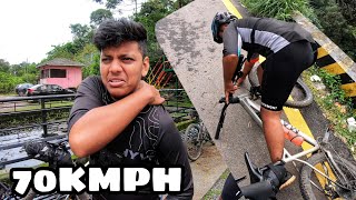 സൈക്കിളിൽ നിന്നും വീണു 🤕ചുരത്തിൽ TOP SPEED നോക്കിWayanad Cycle Ride Final part [upl. by Anesusa207]