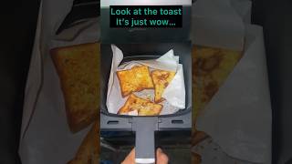 Crispy Egg Bread Toast in Air Fryer Quick amp Delicious Recipe airfryerrecipe [upl. by Amehsyt]