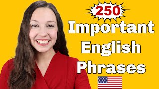 250 Important English Expressions for daily conversation [upl. by Hseham]