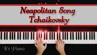 Neapolitan Song  Tchaikovsky  Неаполитанская песенка Op39  Piano Solo Synthesia Tutorial [upl. by Adirahs]