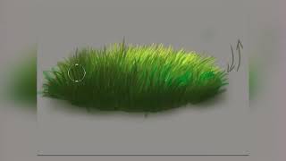 How To Draw Grass Digital Painting  by  Poulami Sharma [upl. by Itsirc]