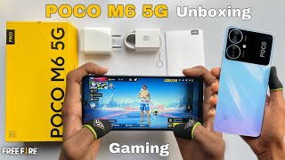 Poco M6 5G unboxing and gaming test MediaTak Dimensity 6100 CPU  50MP camera [upl. by Borroff]