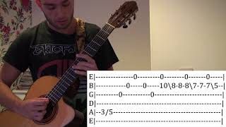 Learn A Beautiful Classical Guitar Intro  Guitar Lesson  WITH TABS [upl. by Takeo]