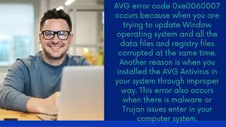 How you can Troubleshoot AVG Error Code 0xe0060007 [upl. by Wolfgang416]