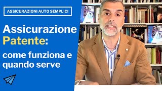 Assicurazione Patente come funziona [upl. by Hgielah]