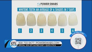 Power Swabs Offers 50 off Teeth Whitening [upl. by Neicul411]