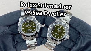 Rolex Submariner vs Rolex Sea Dweller  A quick look 16600 vs 14060M [upl. by Odawa]