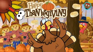 Thanksgiving Run  Turkey Run and Freeze  Thanksgiving Game for Kids  PhonicsMan Fitness [upl. by Nosraep]