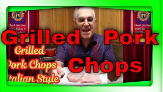 Pork chops grilled Italian style herbs grilledpork italian greek [upl. by Iago]