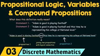 Propositional Logic Propositional Variables amp Compound Propositions [upl. by Yenal]